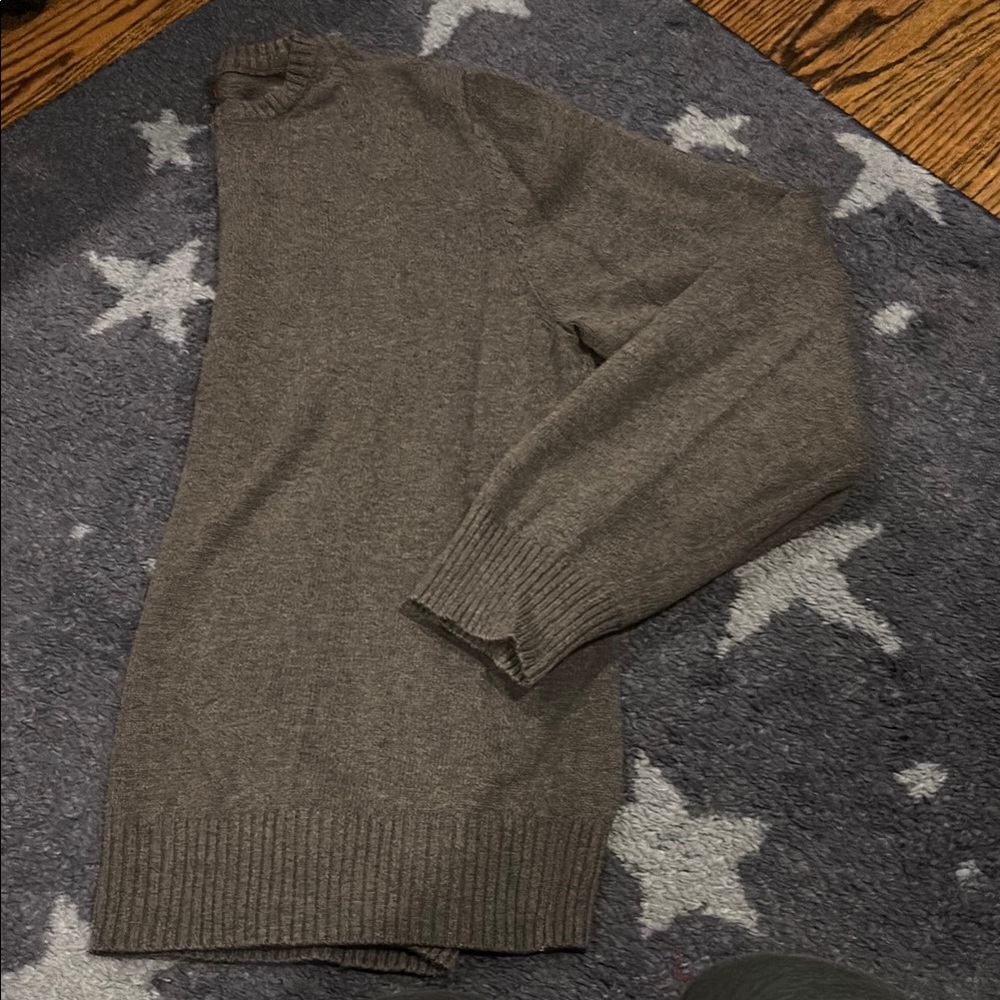 Men's Grey Crew Neck Sweater